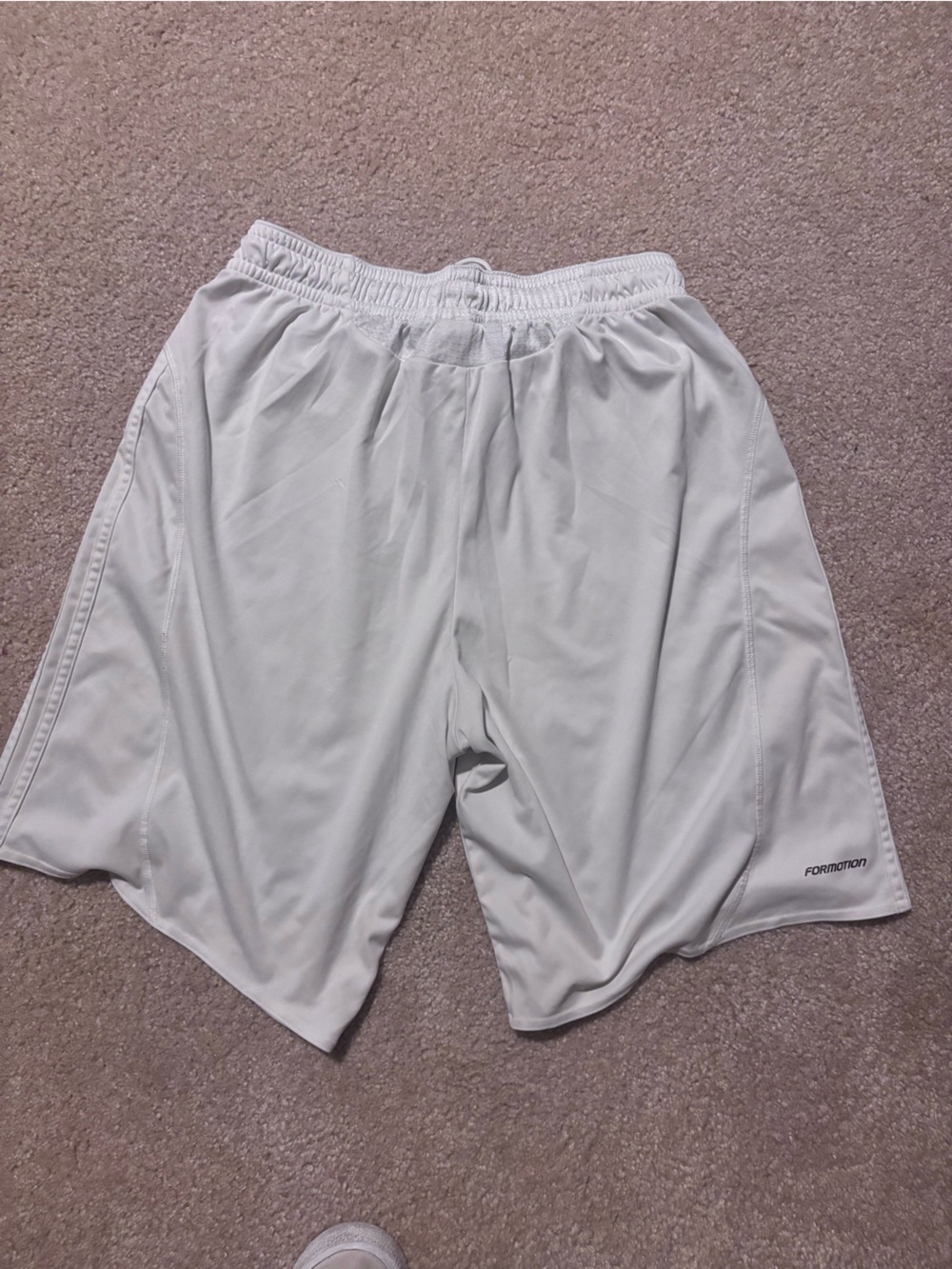 adidas Light Gray Kids Athletic Shorts
